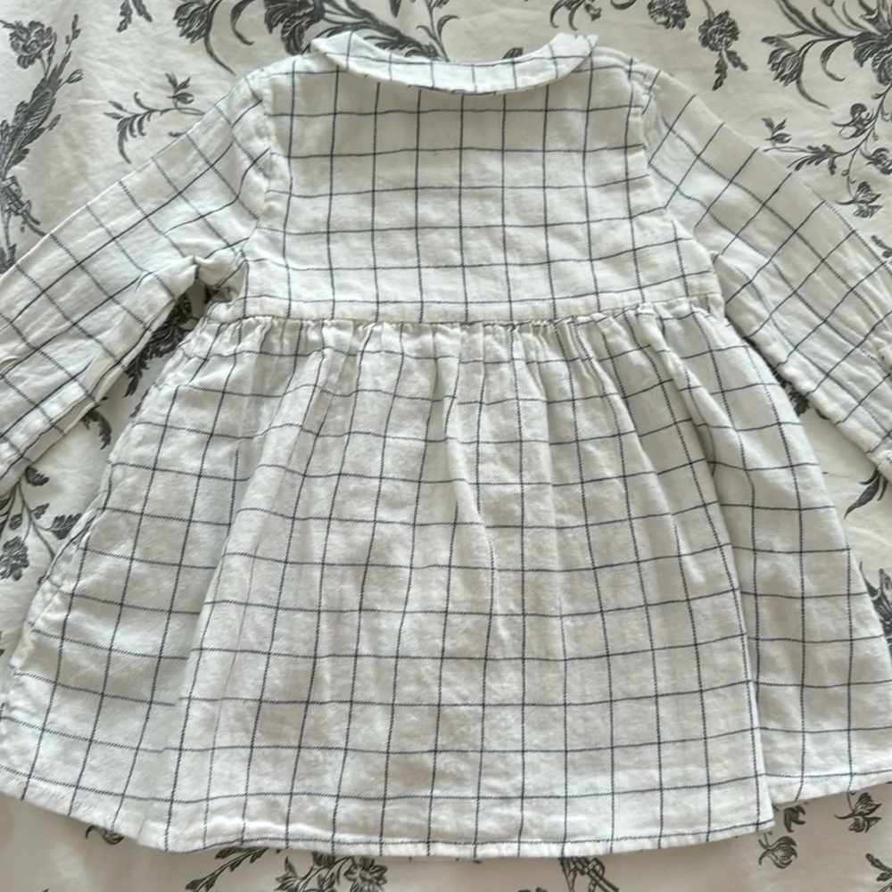 Checkered Kids Casual Dress